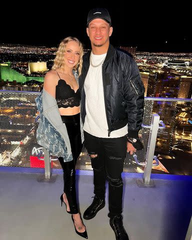 Patrick and Brittany Mahomes Wear Coors Light-Themed Onesies