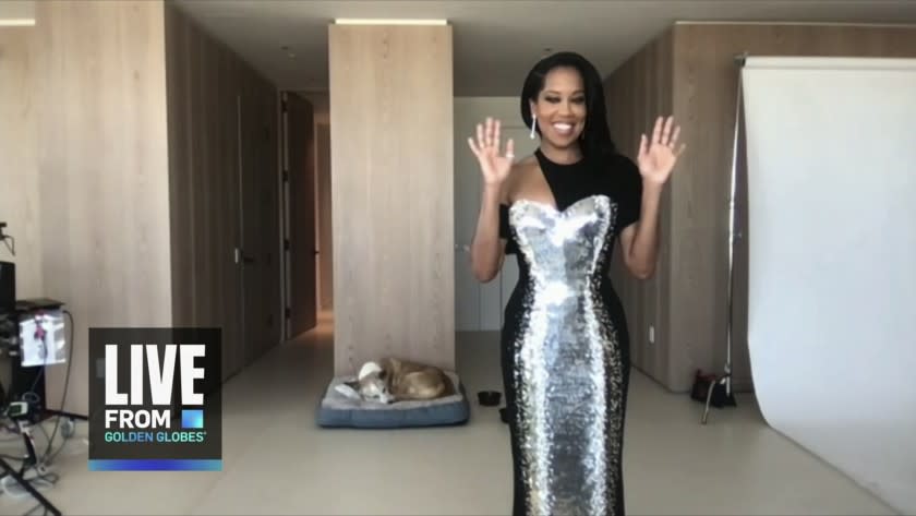 Regina King during E! Entertainment's show "Live from E!"