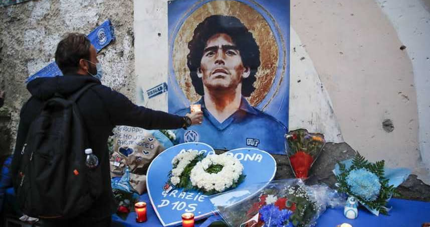 傳奇球王馬拉度納（Diego Maradona）心臟病驟逝，享壽60歲。（圖／美聯社）