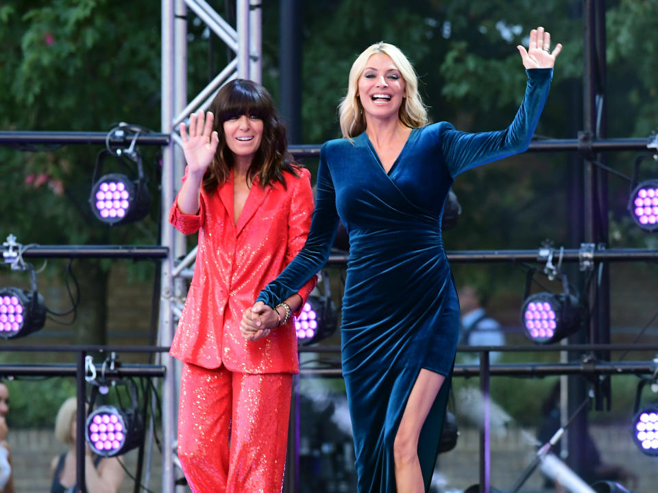 Winkleman (left) with 'Strictly' co-host Tess DalyPA