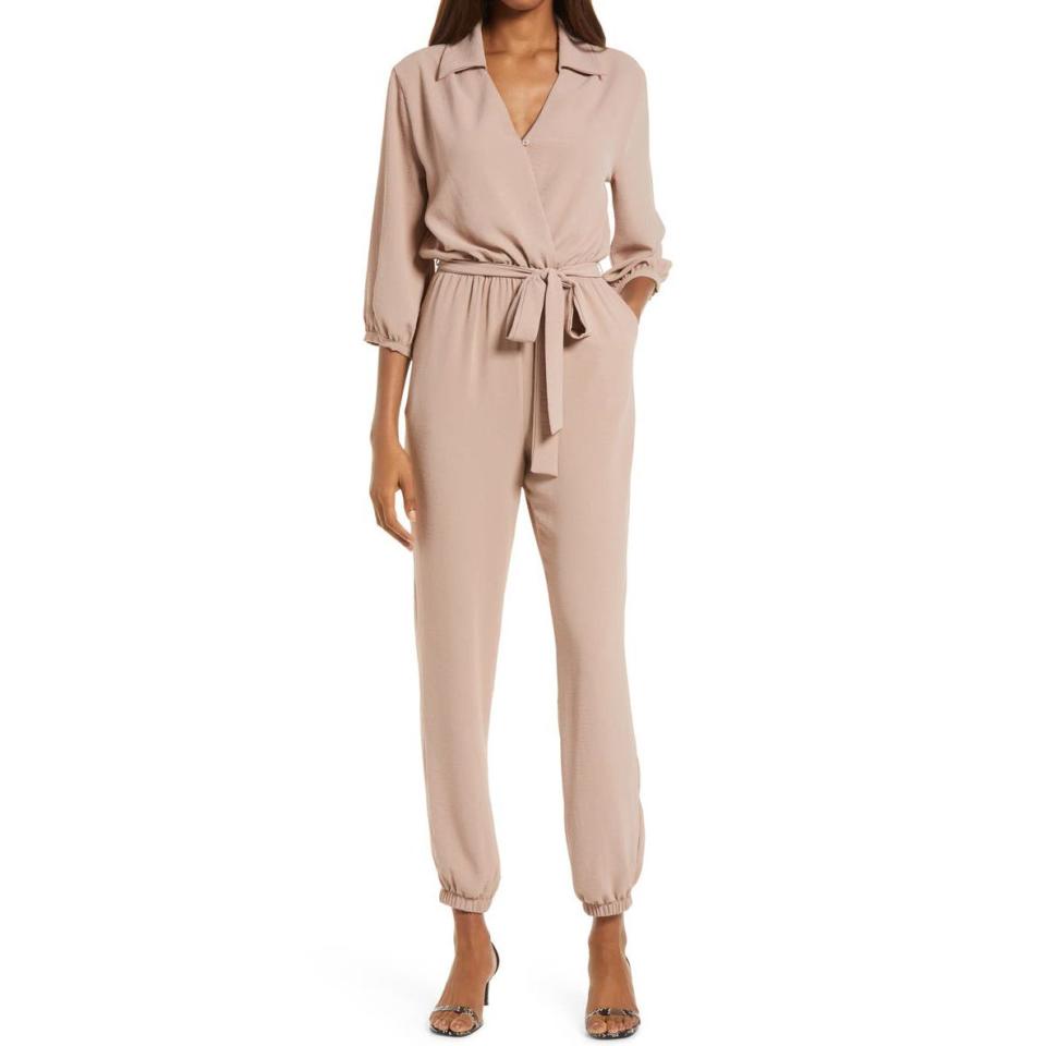 <p><a href="https://go.redirectingat.com?id=74968X1596630&url=https%3A%2F%2Fwww.nordstrom.com%2Fs%2Ffraiche-by-j-tie-waist-long-sleeve-jumpsuit%2F5816877&sref=https%3A%2F%2Fwww.townandcountrymag.com%2Fstyle%2Ffashion-trends%2Fg22805680%2Fjumpsuits-for-weddings%2F" rel="nofollow noopener" target="_blank" data-ylk="slk:Shop Now;elm:context_link;itc:0;sec:content-canvas" class="link ">Shop Now</a></p><p>Tie Waist Long Sleeve Jumpsuit</p><p>nordstrom.com</p><p>$110.00</p>