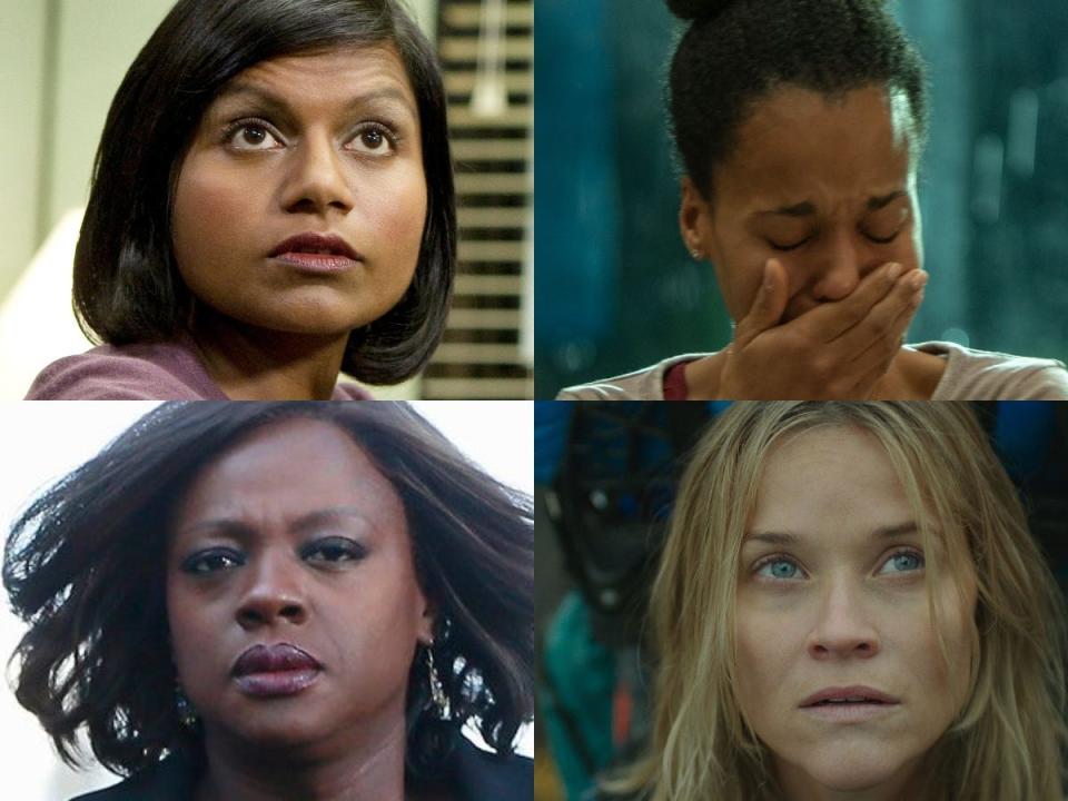 Mindy Kaling, Kerry Washington, Viola Davis and Reese Witherspoon all found photos of themselves from movie and TV roles to include in a 2020 meme.