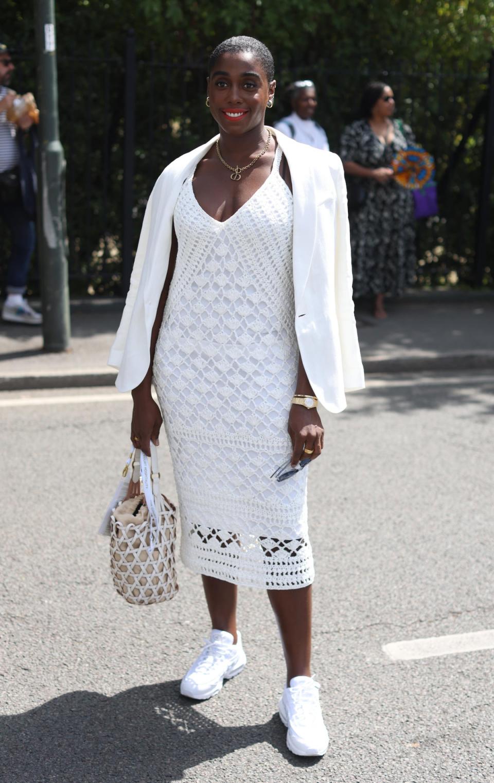 Lashana Lynch at Wimbledon (James Manning/PA)