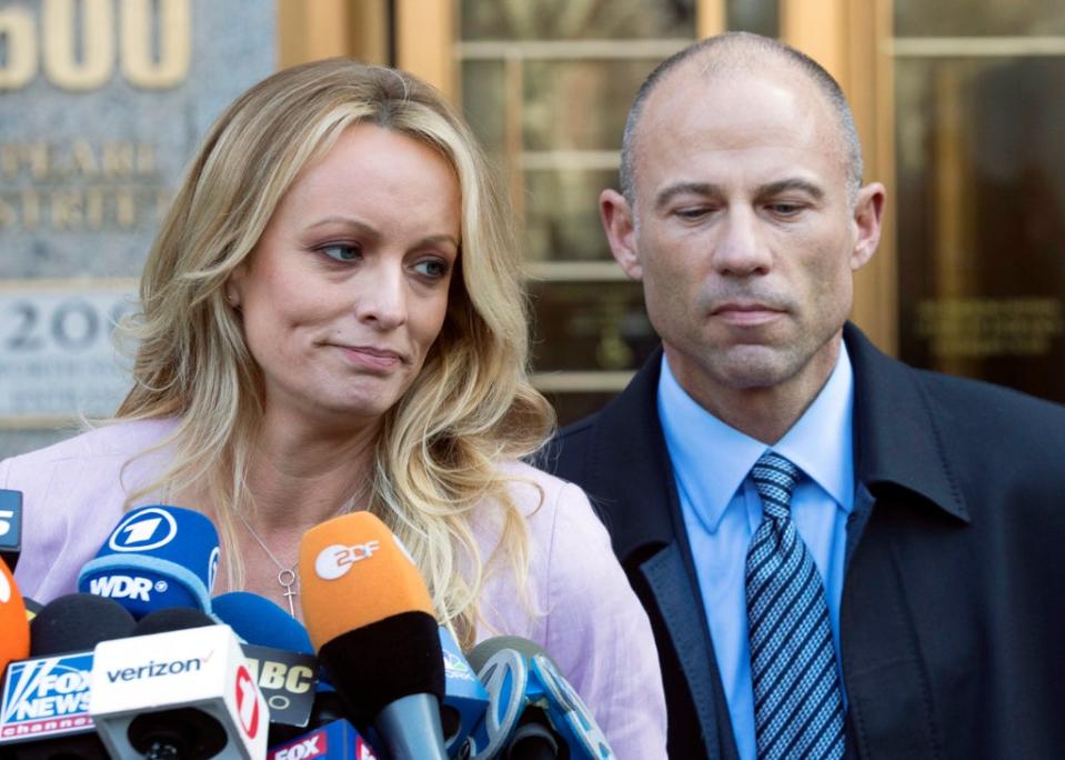 Stormy Daniels and Michael Avenatti before their falling out (AP)