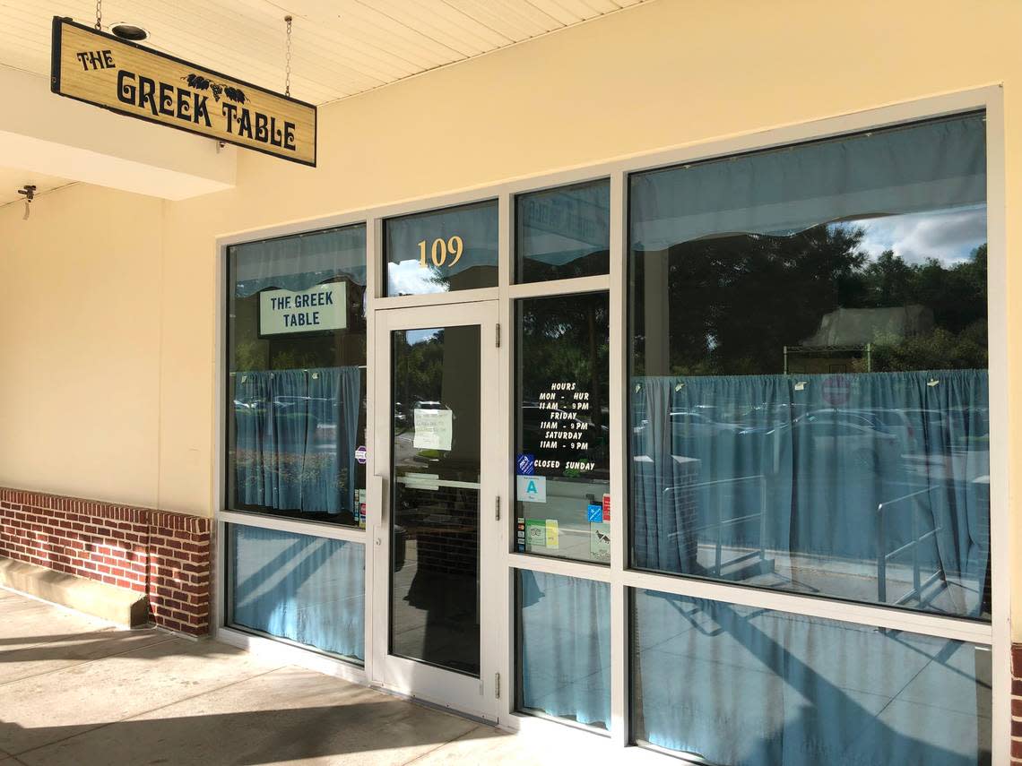 The Greek Table restaurant is located next door to Publix off Buck Island Road in Bluffton.