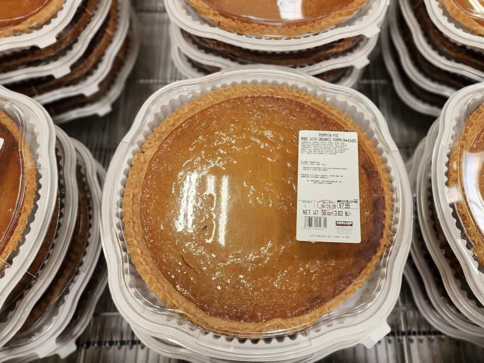 Kirkland Signature pumpkin pie