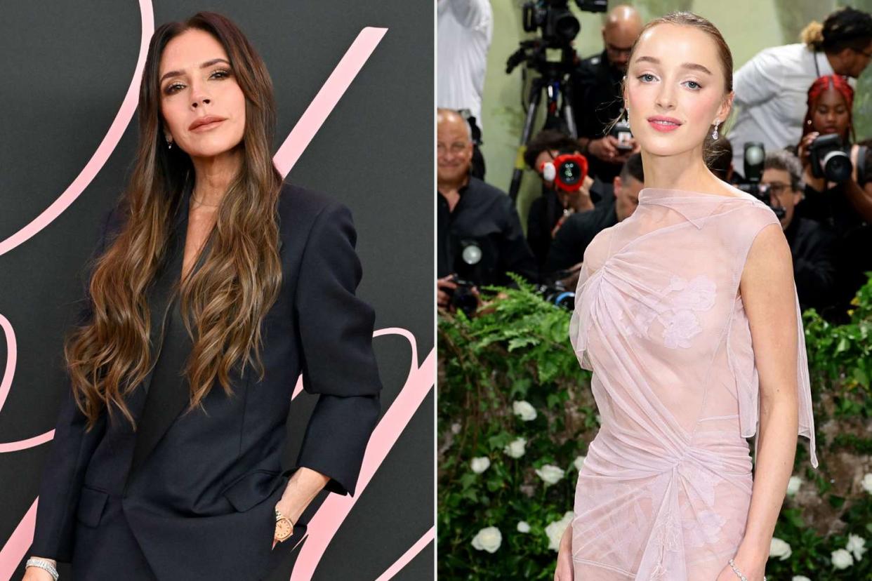 <p>Axelle/Bauer-Griffin/FilmMagic; Dimitrios Kambouris/Getty </p> Victoria Beckham; Phoebe Dynevor at the 2024 Met Gala