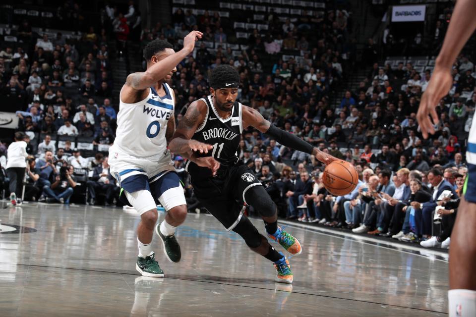 <h1 class="title">Minnesota Timberwolves v Brooklyn Nets</h1><cite class="credit">Nathaniel S. Butler</cite>