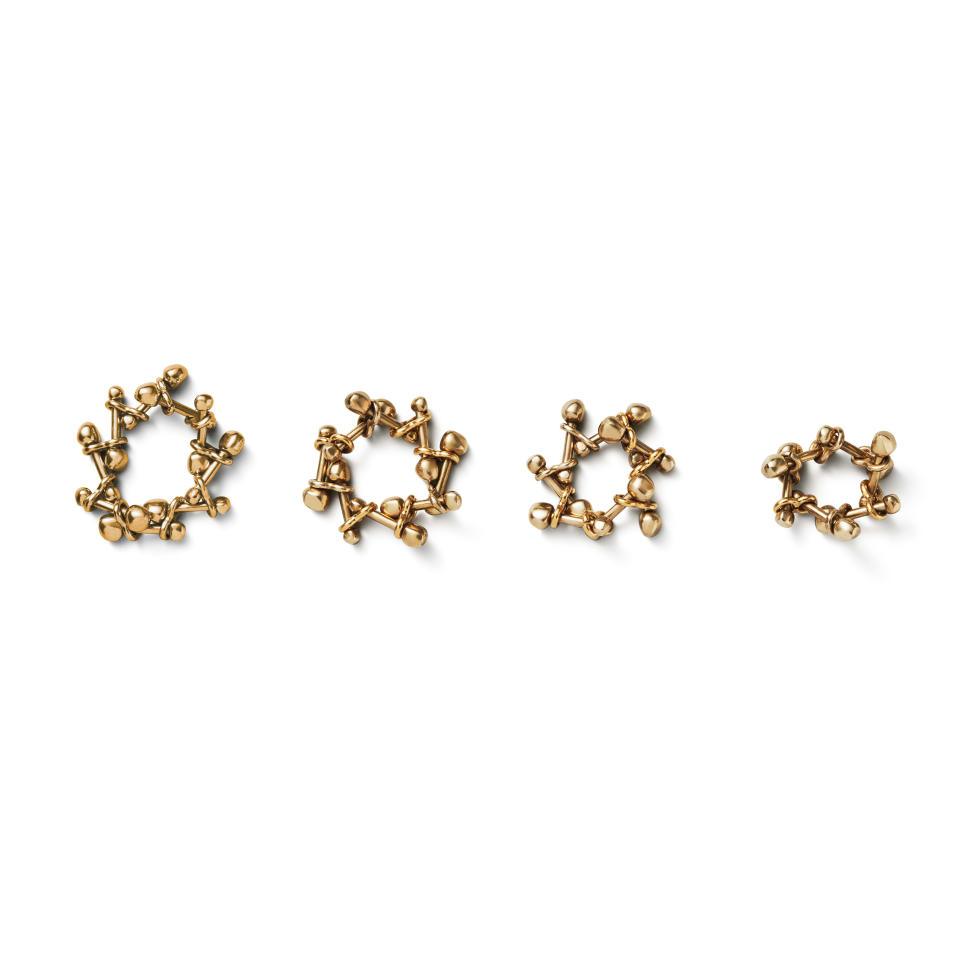 Gold rings from Byredo.