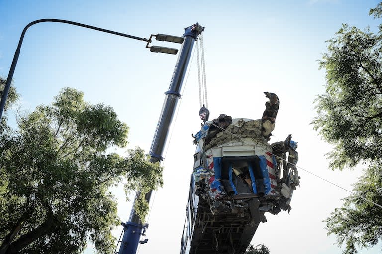 Operativo por el choque de trenes de la línea San Martín