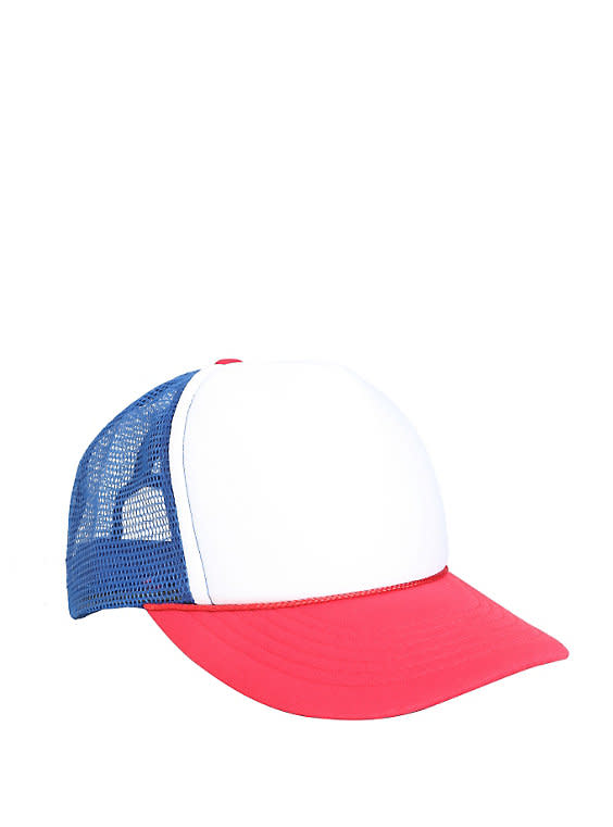 Red white & blue trucker hat