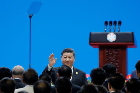 Chinese President Xi Jinping attends the Conference on Dialogue of Asian Civilizations in Beijing, China May 15, 2019. REUTERS/Thomas Peter