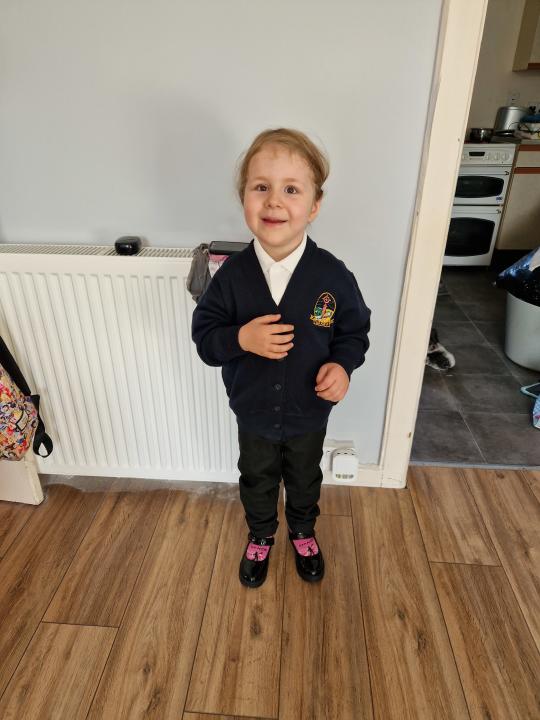 Amelia's first day at school