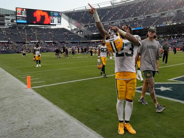 Jaire Alexander was signing autographs at Soldier Field  before