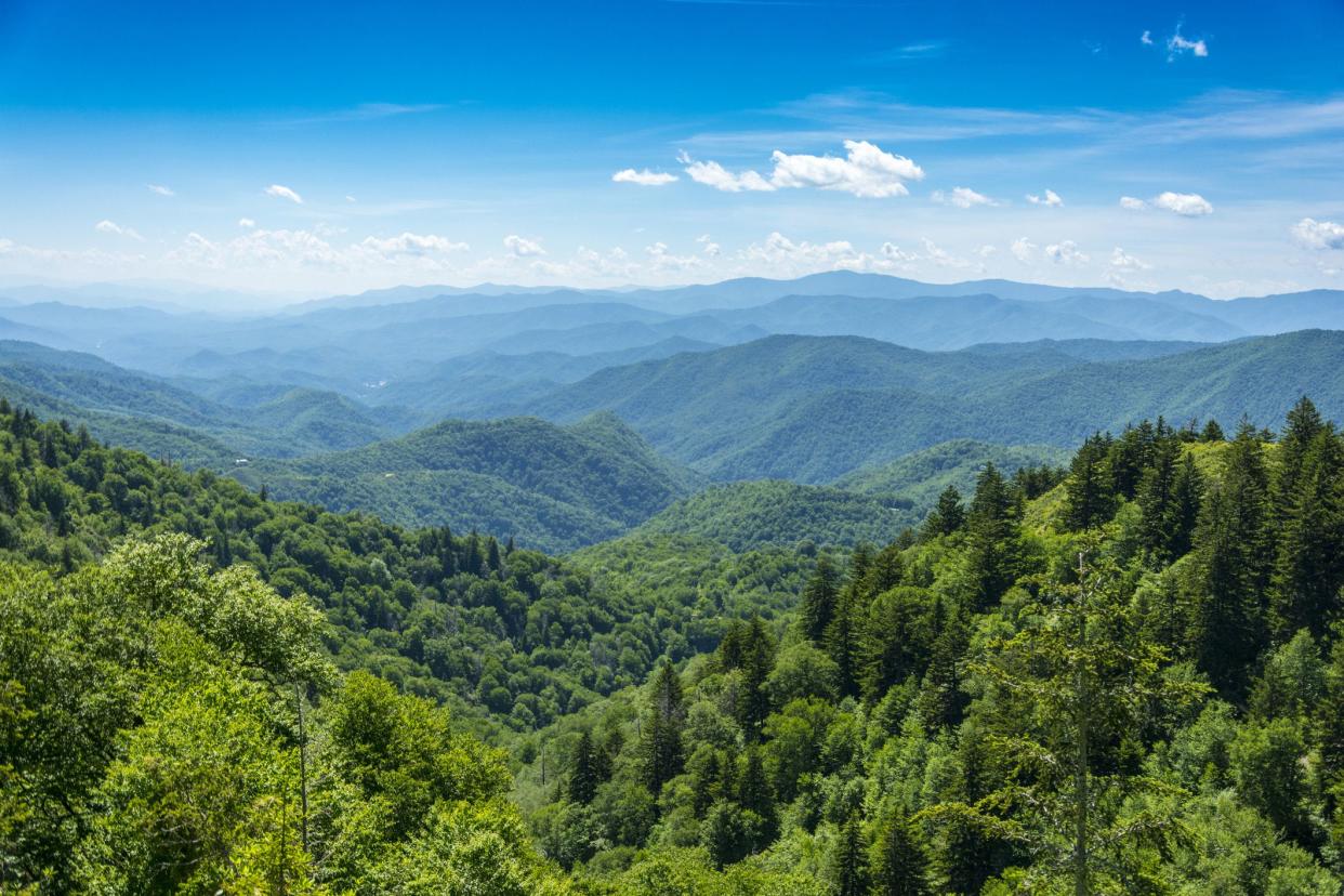 view of smoky mountain valley