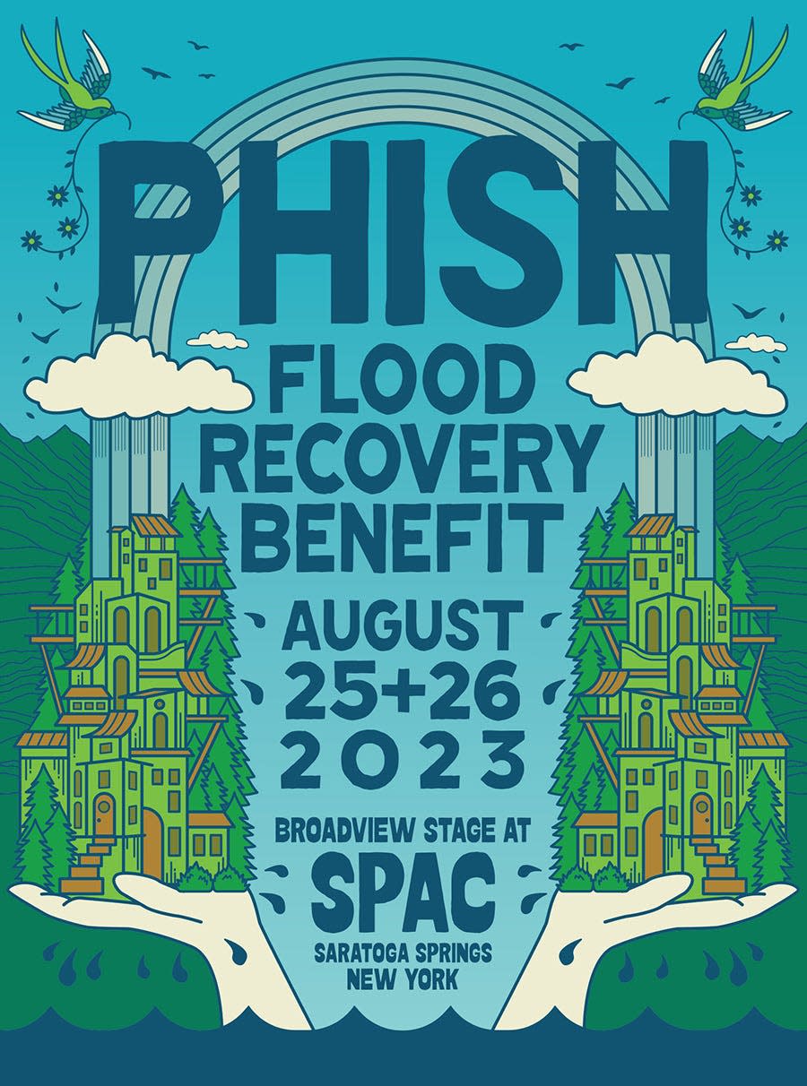 Phish announced two new Flood Recovery Benefit shows, taking place August 25 and 26 in Saratoga Springs, NY.