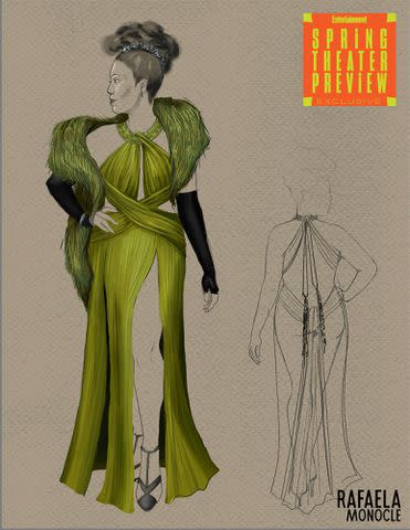 <p>Illustrations by Bee Gable, David Hyman and Paloma Young</p> 'Lempicka' costume sketches