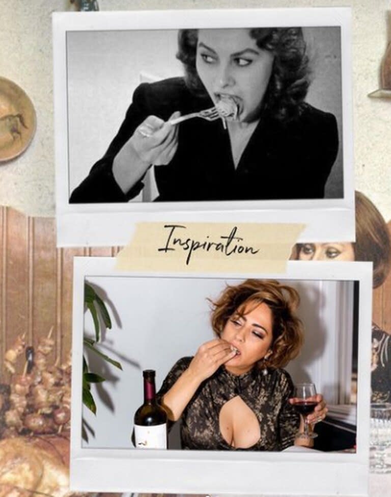 La mediática homenajeó a la diva italiana en una sesión de fotos