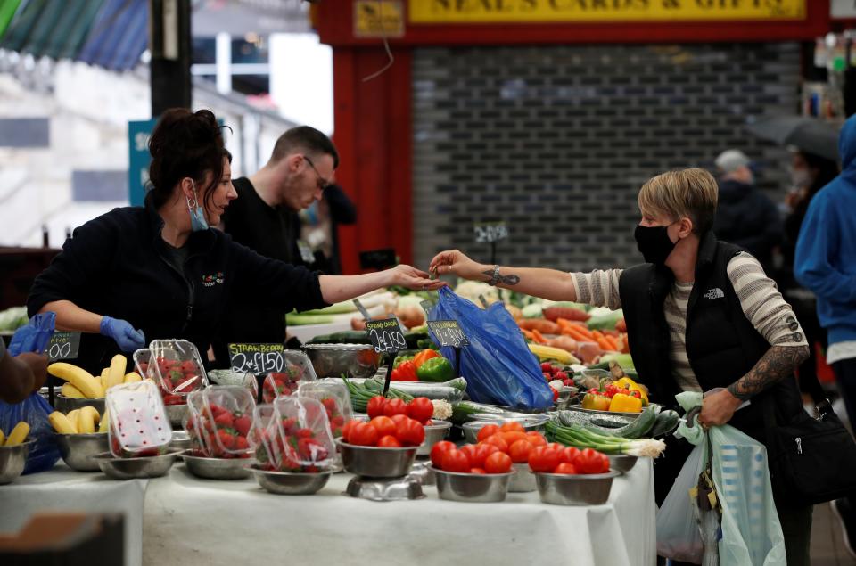 Food prices are set to increase after the UK leaves the EU, with a trade deal looking lees likely after Boris Johnson riled Brussels by undermining the withdrawal agreement (Reuters)