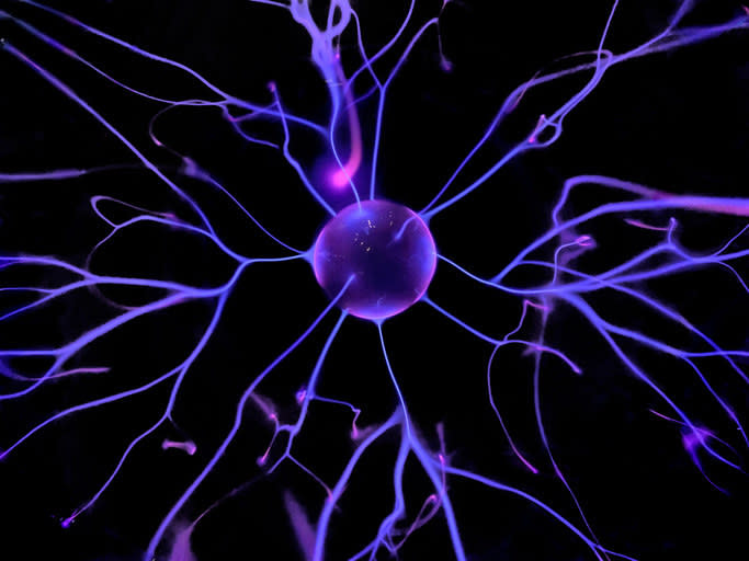 Close-up of a brain neuron