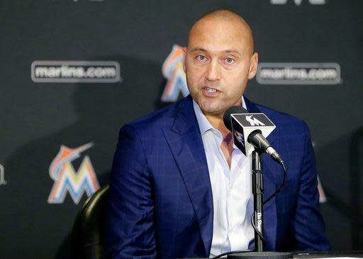 ▲Derek Jeter 如願以償成為馬林魚隊老闆（圖／美聯社／達志影像）