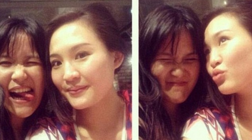 Jessica Wongso (L) is accused of murdering her friend Mirna Salihin (R)