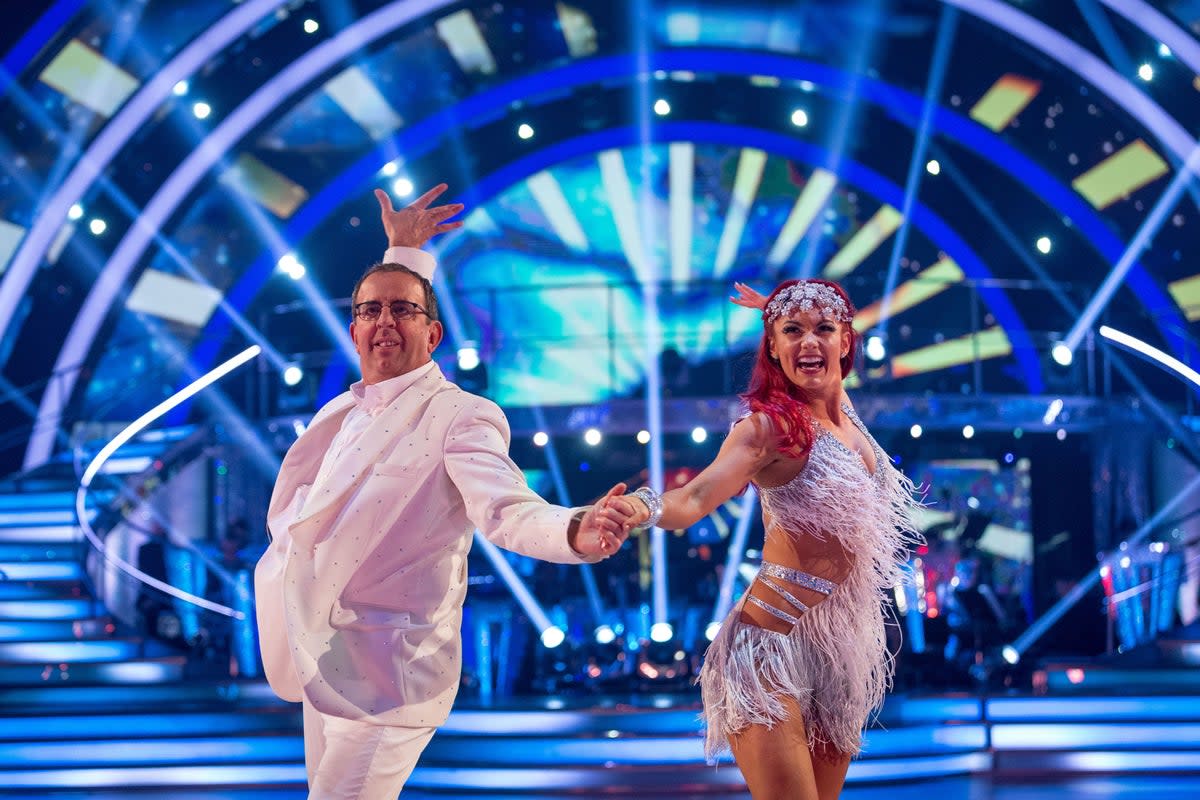 Rev Richard Coles with Strictly professional Dianne Buswell (Guy Levy/PA) (PA Media)