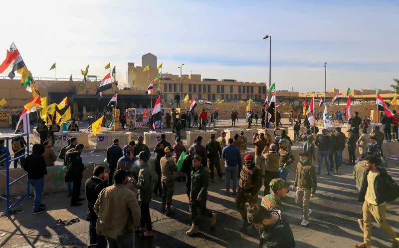 Protests at the U.S. Embassy in Baghdad