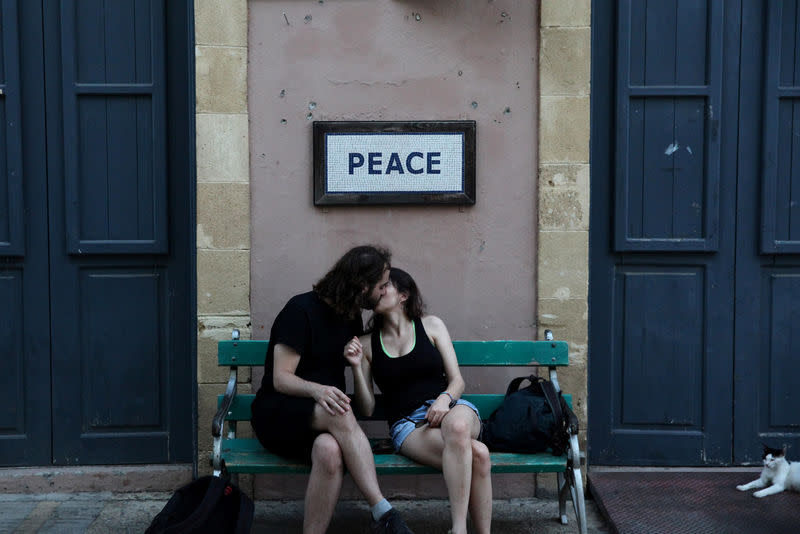 A Nicosia. Les négociations en vue de mettre fin à la partition de Chypre se sont achevées sans accord. /Photo prise le 6 juillet 2017/REUTERS/Yiannis Kourtoglou