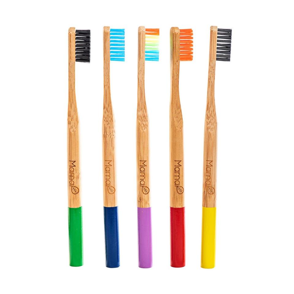 MamaP Bamboo Toothbrush Set,