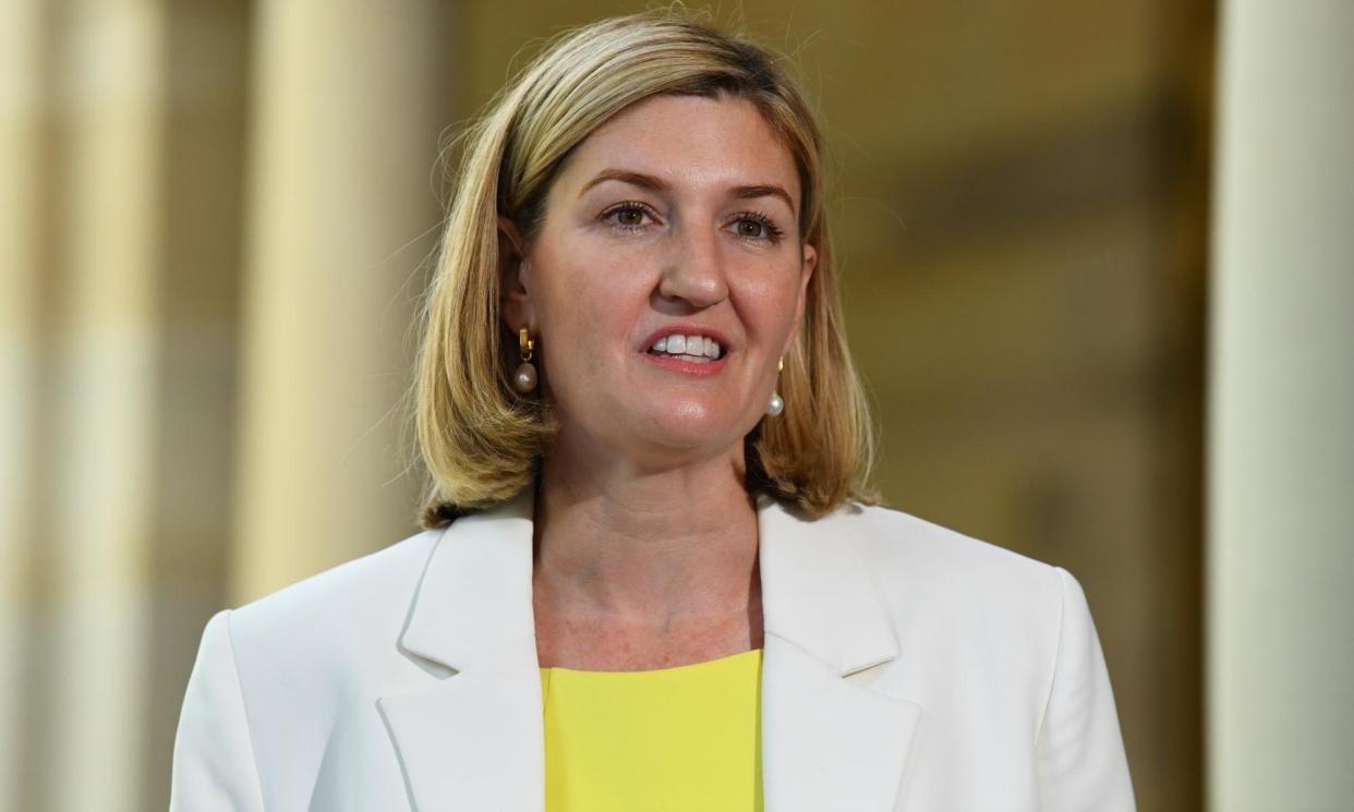 <span>The Queensland health minister, Shannon Fentiman, praised the family of Shandee Blackburn and Dr Kirsty Wright for their advocacy as laws to ensure the state’s forensic testing service is independent were passed.</span><span>Photograph: Jono Searle/AAP</span>