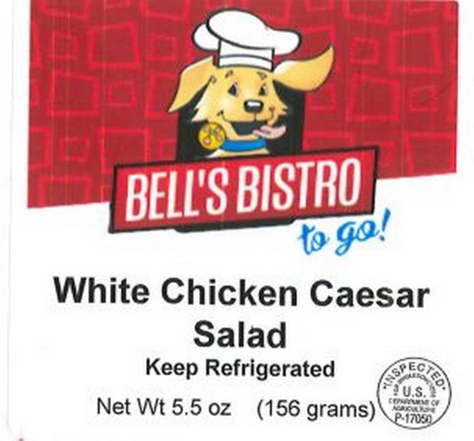 The label for Bell’s Bistro White Chicken Salad