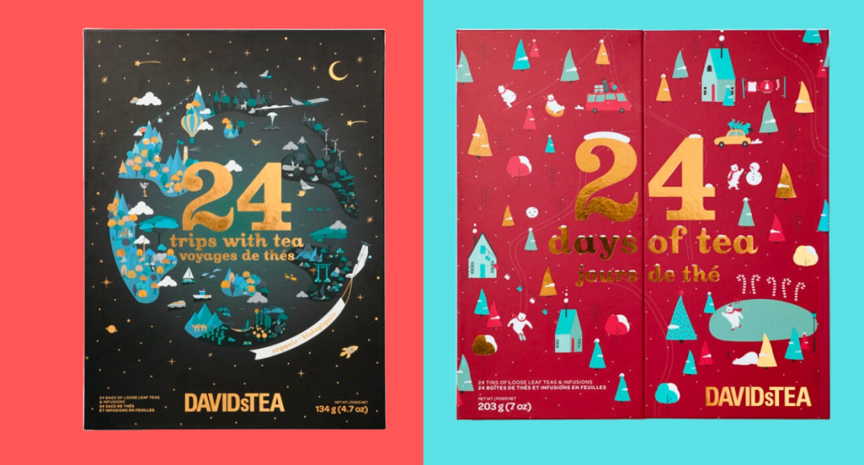 Advent calendars are now available for pre-order at David's Tea. 