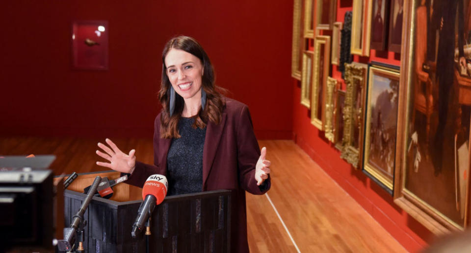 Jacinda Ardern, who is the New Zealand prime minister, is pictured. The country declared it was coronavirus free on Monday.