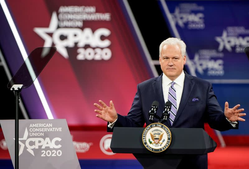FILE PHOTO: Schlapp speaks at the Conservative Political Action Conference in Oxon Hill, Maryland