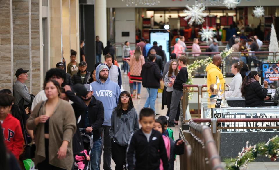 Black Friday shoppers at Penn Square Mall. Friday, Nov. 25, 2022.