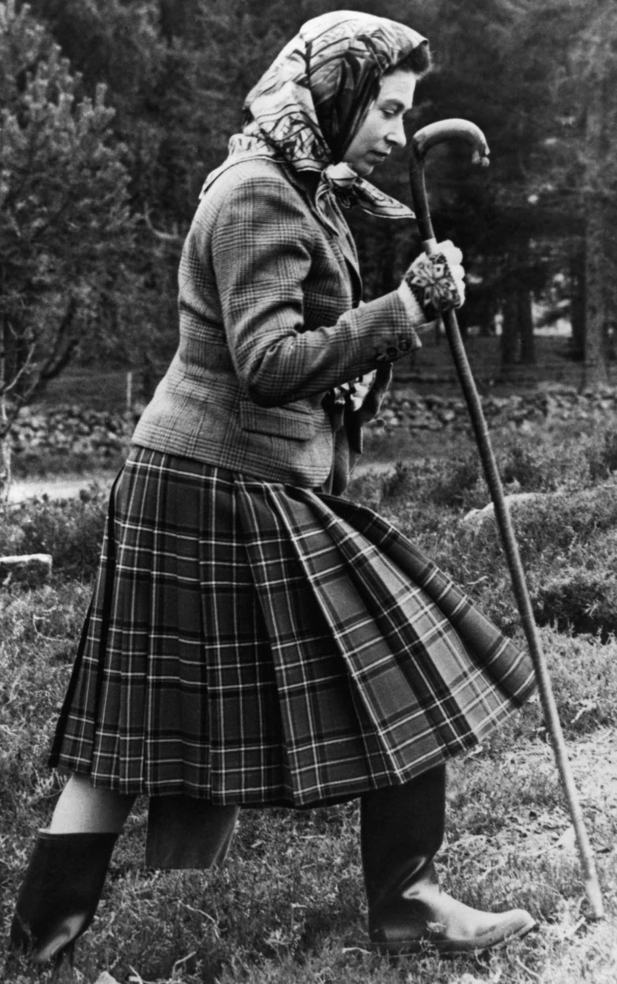 Queen Elizabeth in Balmoral in 1967