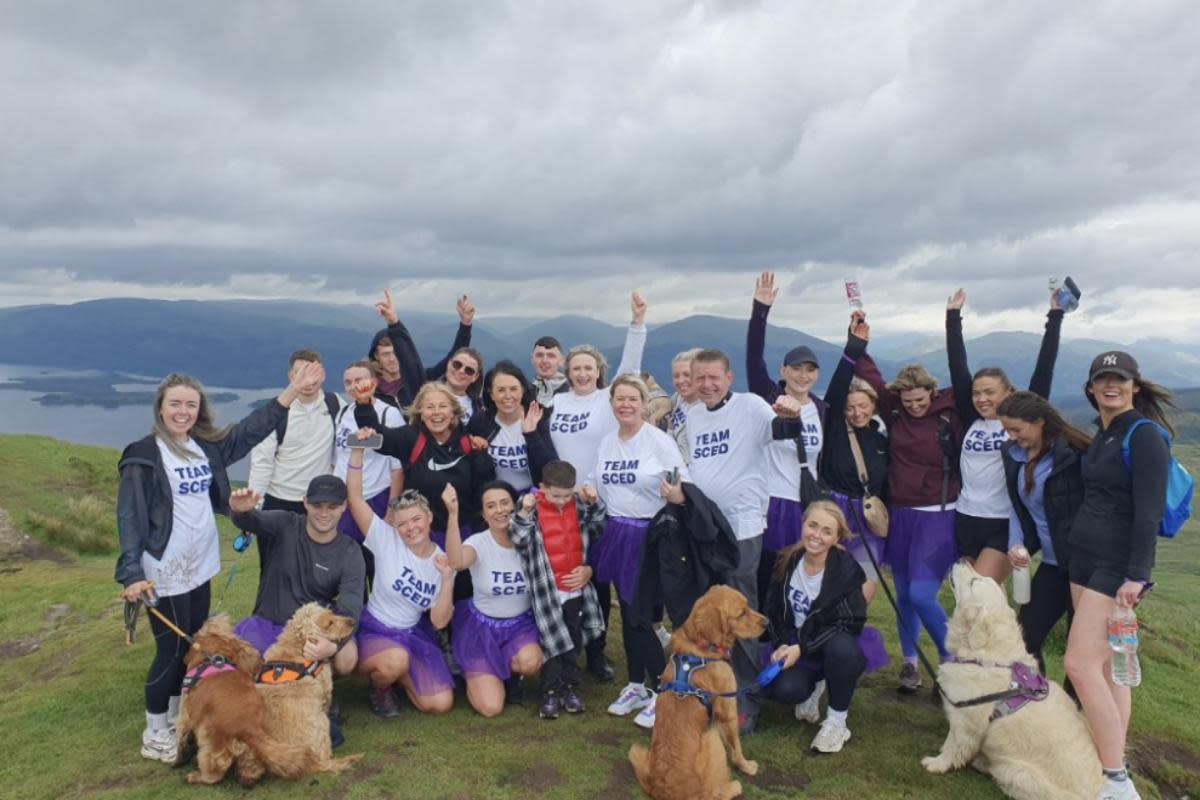 The team raised £3,000 by taking on the challenge <i>(Image: SCED)</i>