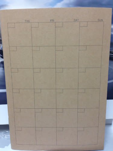 Recycled Paper Schedule Note