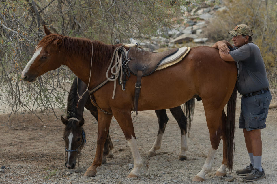 Park steward Ron Cordova near the Pima Canyon Trailhead.