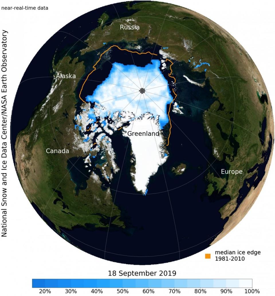 arctic sea ice september 2019