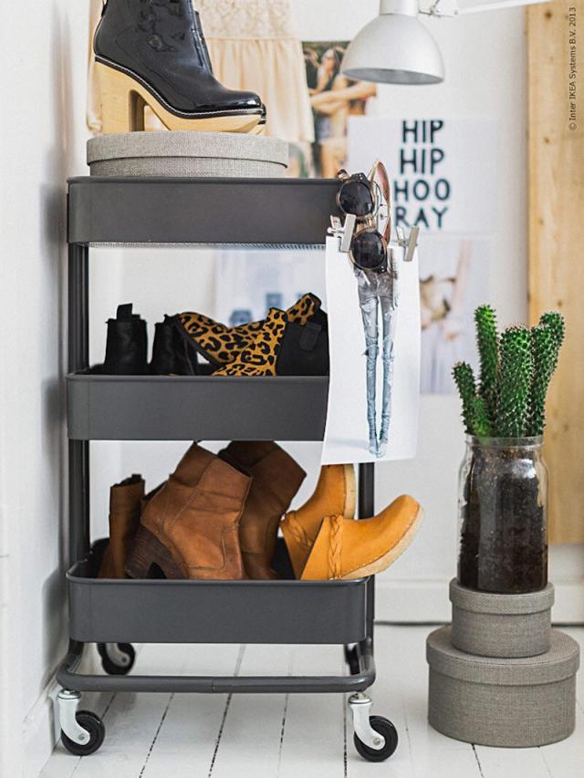 Shoe shelf for small spaces - IKEA Hackers