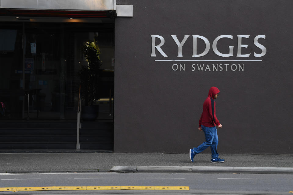 General view of signage of the Rydges on Swanston hotel in Melbourne. Source: AAP