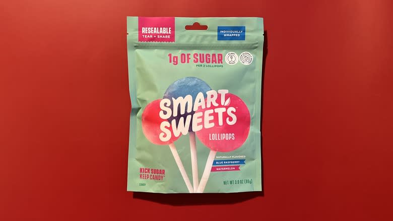 bag of SmartSweets Lollipops