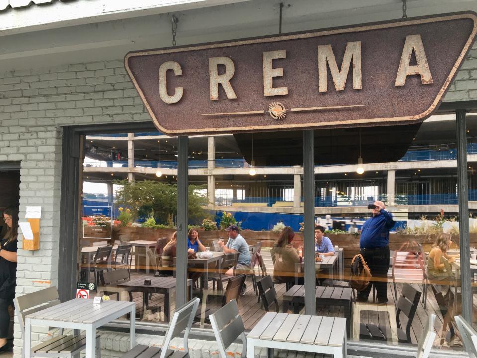 The always popular Crema coffee shop in downtown Nashville