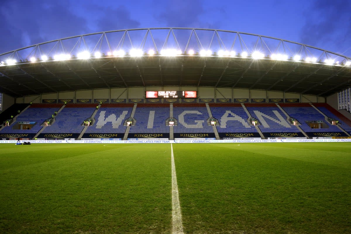 Wigan have been deducted three points after again failing to pay their players in March (Richard Sellers/PA) (PA Wire)