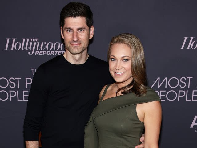 <p>Dimitrios Kambouris/Getty</p> Ben Aaron and Ginger Zee attend The Hollywood Reporter Most Powerful People In Media on May 17, 2022 in New York City.