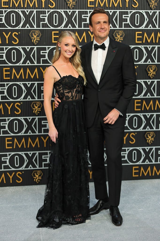 Feature Jason Segel and Girlfriend Kayla Radomski Are All Smiles on the 2023 Emmys Red Carpet