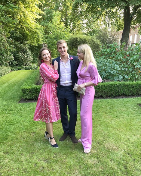 Alex living the aristocratic life with Flora and their cousin Zenouska Mowatt. Photo: Instagram