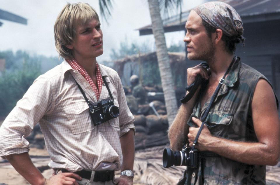 Sands and Malkovich in ‘The Killing Fields’ (Enigma/Goldcrest/Kobal/Shutterstock)